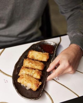 Rollitos de primavera de pollo