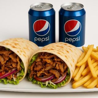 2 durum 1 patatas 2 bebidas 