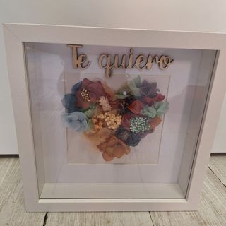 Cuadros "Te quiero" Flor Preservada