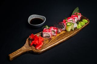 Калифорния с крабом, с лососем, с креветкой 