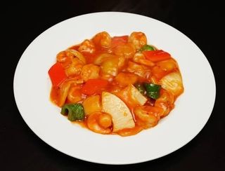 Gambas Con Salsa Picante