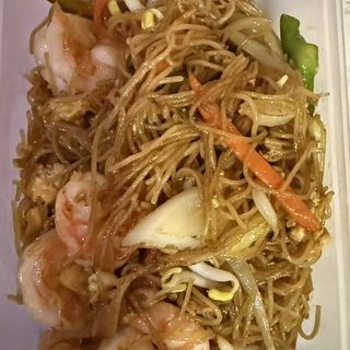 Massa de Arroz com Gambas