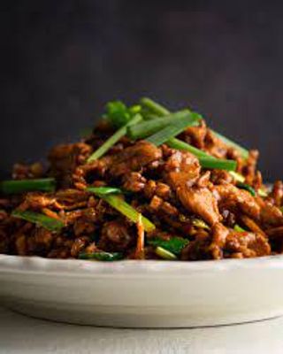 Crispy Pork With Spring Onion