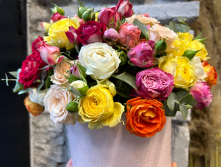 ჯუჯა ვარდების კომპოზიცია ყუთში (Small)