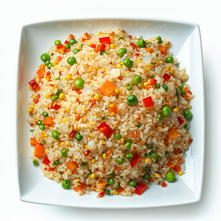 Arroz Frito Con Piña Natural Y Gambas