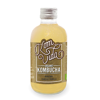 Kombucha manzana, vainilla y canela