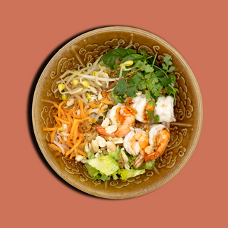 Pho Tron Tom - Salada de Pho com gambas/Vietnamese Pho Salad with Prawns