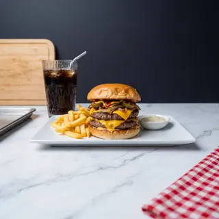 Spicy American burger