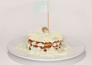 Special big pancake Happy Hippo