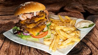 Triple bacon burger