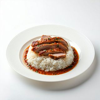 Arroz con Pato y Salsa Curry
