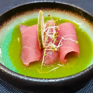 46 Carpaccio tonno salsa passion