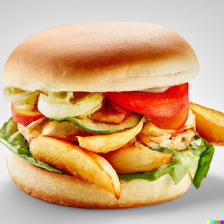 Бургер с месо от дюнер + Coca-Cola  (330ml)