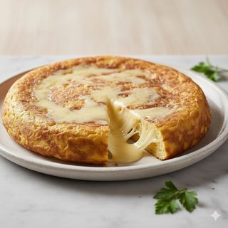Tortilla Con Queso De Tetilla (20 Cm.)