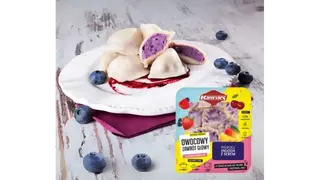 Pierogi jagoda z serem