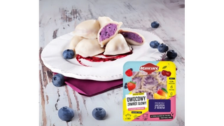 Pierogi jagoda z serem