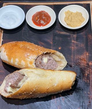 Люля кебаб телятина/баранина з сиром в тісті