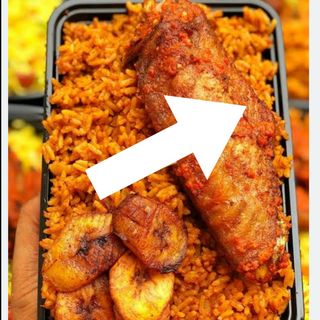 JOLLOF RICE X BIG TURKEY AND PLANTAIN 