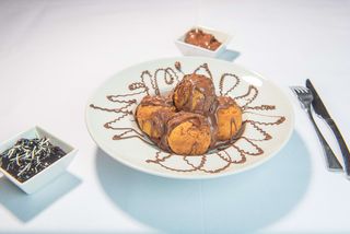 Papanasi cu ciocolata 