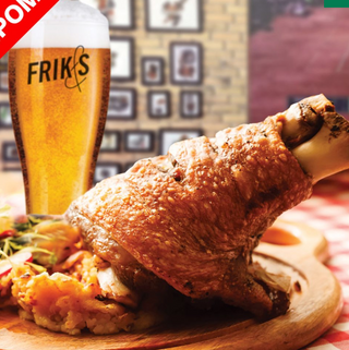 Джолан с хрупкава коричка + Крафт бира Frik&S (1л)