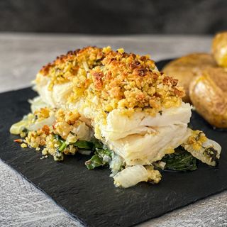 Lombo de Bacalhau com Crosta de Sapateira  NOVIDADE