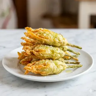 Fiori di zucca fritti