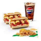 Menú Albóndigas (30 cm.)