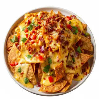 Nachos Con Queso Y Bacon