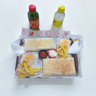 2 tacos mix   + 2 frites + 2 boissons
