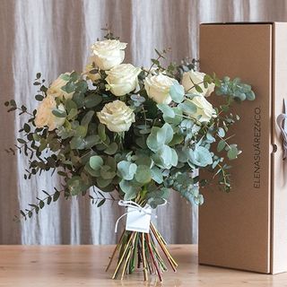 Ramo Rosas Blancas 10 Tallos