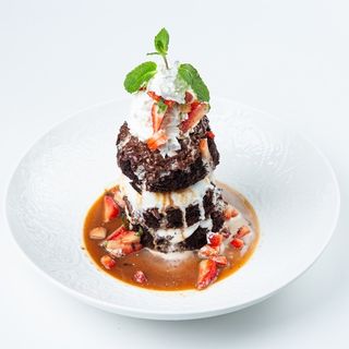 Шоколадный брауни с мороженым (280г)