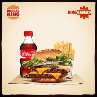 King Savers ( ( Big king + small fries + 350 ml soda))