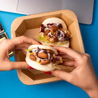 Bao bun white salmon salmon - 2 pezzi