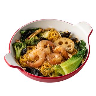 Жареный Малатан с креветками S