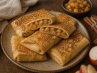 Млинці з карамелізованим яблучком (240 грам) (240g)