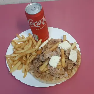 Menù Pita kebab patatine