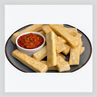 Fried Yam with Brown Pepper