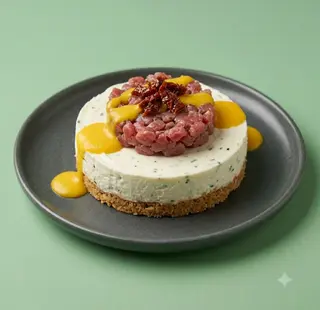 Cheesecake salato su base di taralli croccanti