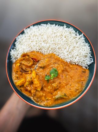 Kadai Chicken Rice Bowl