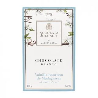 Chocolate Blanco Vainilla Bourbon Madagascar Punto Sal Jolonch 100 Gr.