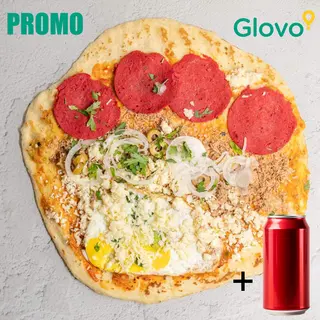 PROMO: Spécial Mlewi Eljanoub Salami Bœuf +Soda