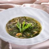 სოკოს წვნიანი ტარხუნით