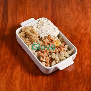 Kluski ziemniaczane ze skwarkami