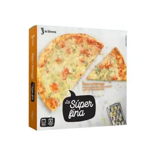 Pizza 4 Quesos La Súper Fina Caja 405 Gr.
