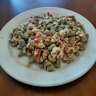 Revuelto de Habitas Baby con Jamón 