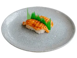 Nigiri z łososiem teriyaki