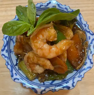 Langostinos Con Jengibre 