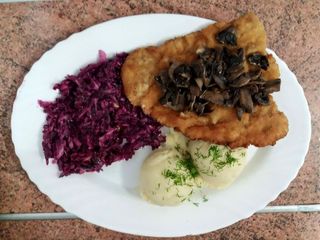 Schabowy z pieczarkami