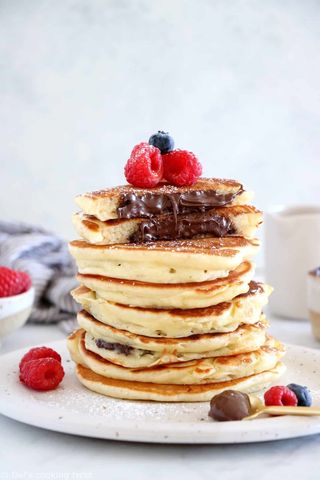 Pancake nutella aux  fruit