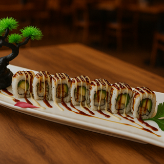 URAMAKI DE LANGOSTINO Y AGUACATE  8U